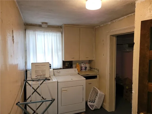 a room with storage and utility