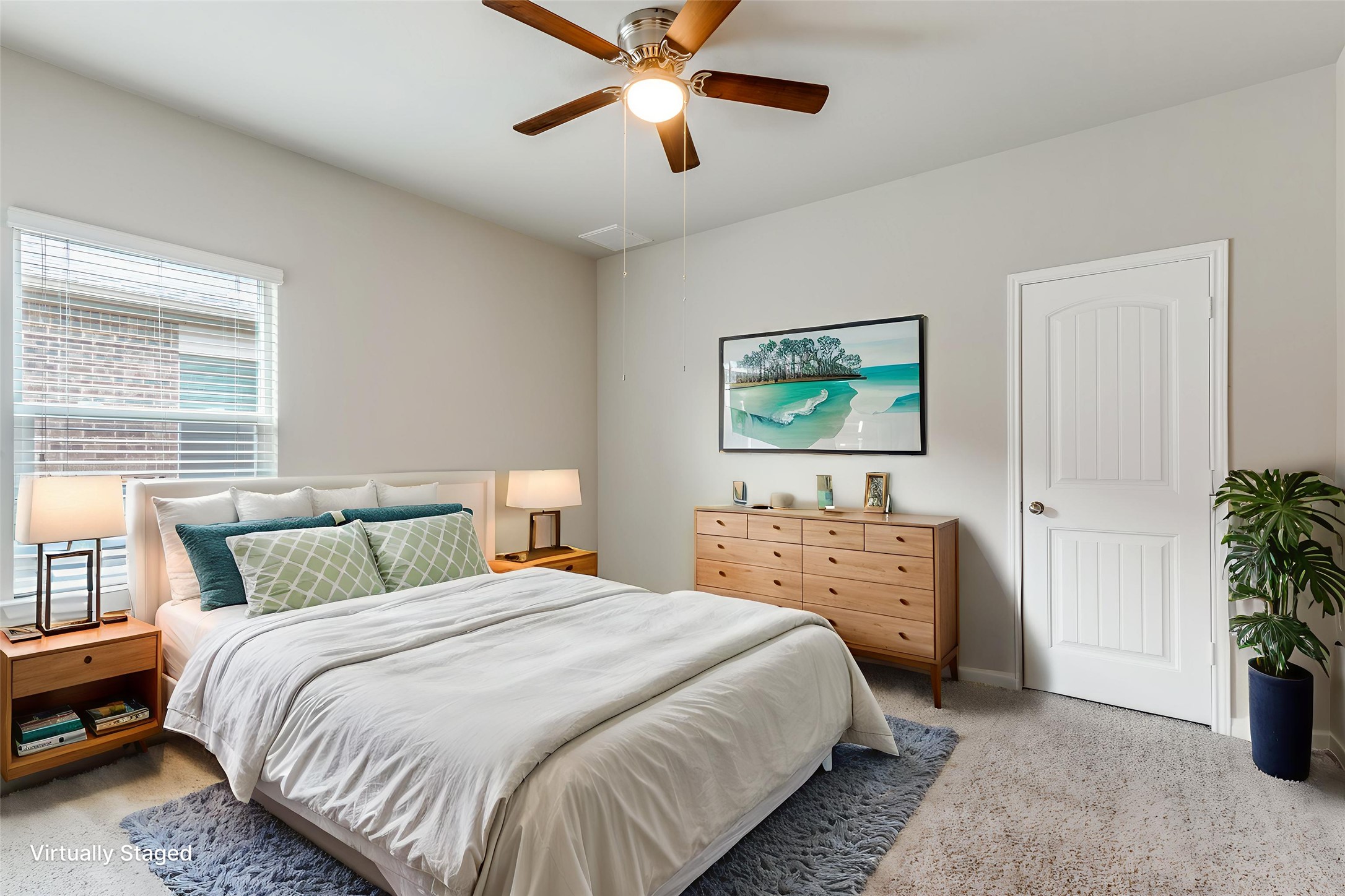 348 Shiner Lane Georgetown, TX 78626 - Photo 18 of 37 a bedroom with a bed and a chandelier