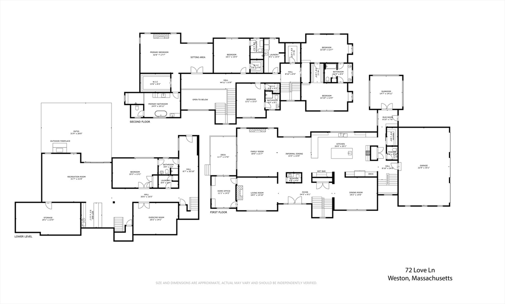 72 Love Lane Weston, MA 02493 - Photo 41 of 41 a black white and white photo of a room