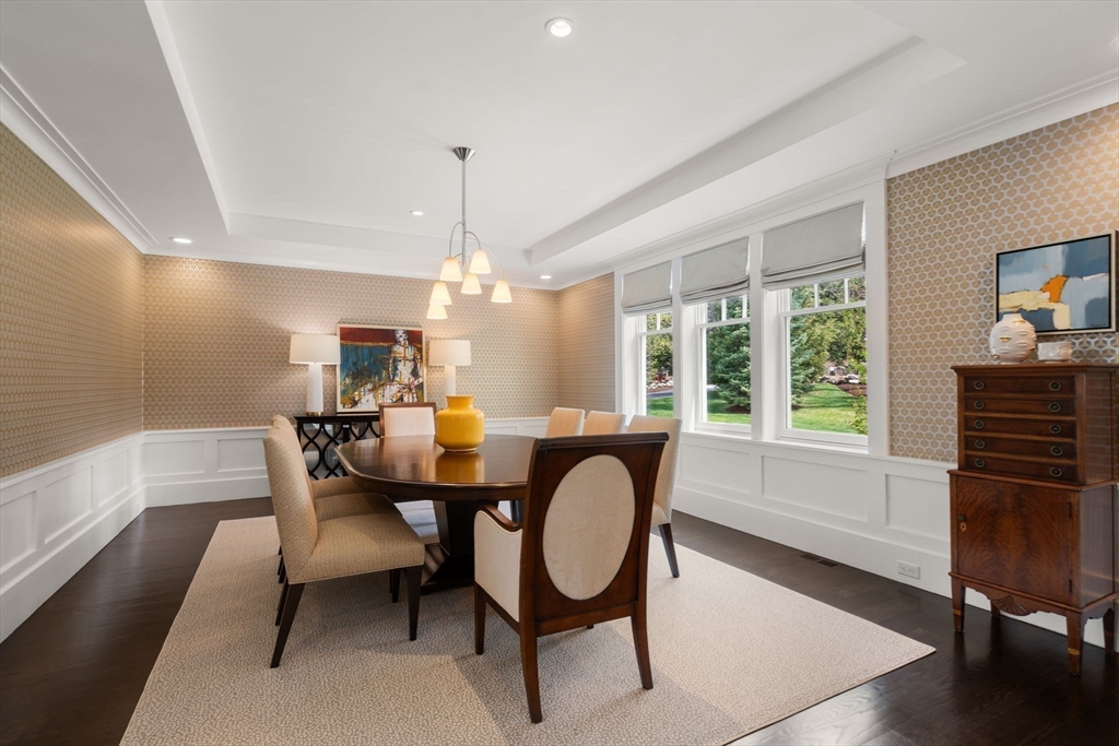 72 Love Lane Weston, MA 02493 - Photo 9 of 41 a view of a dining room with furniture window and wooden floor