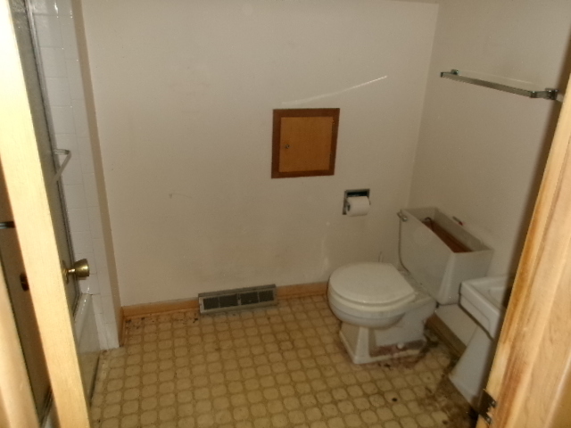 607 North Fleming Road Woodstock, IL 60098 - Photo 12 of 12 a bathroom with a toilet and a shower