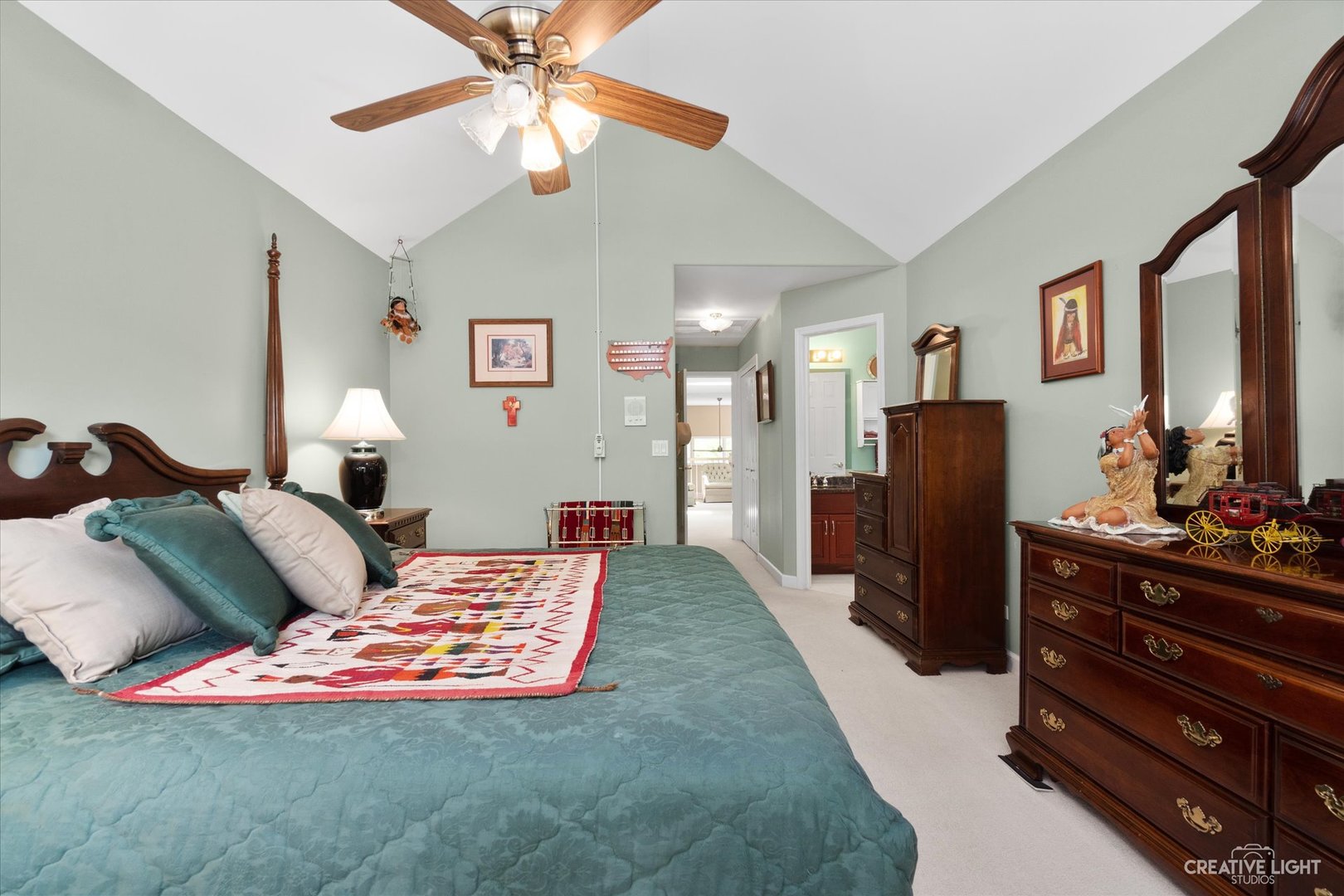 708 Viewpointe Drive St. Charles, IL 60174 - Photo 23 of 38 a bedroom with a bed and a flat screen tv