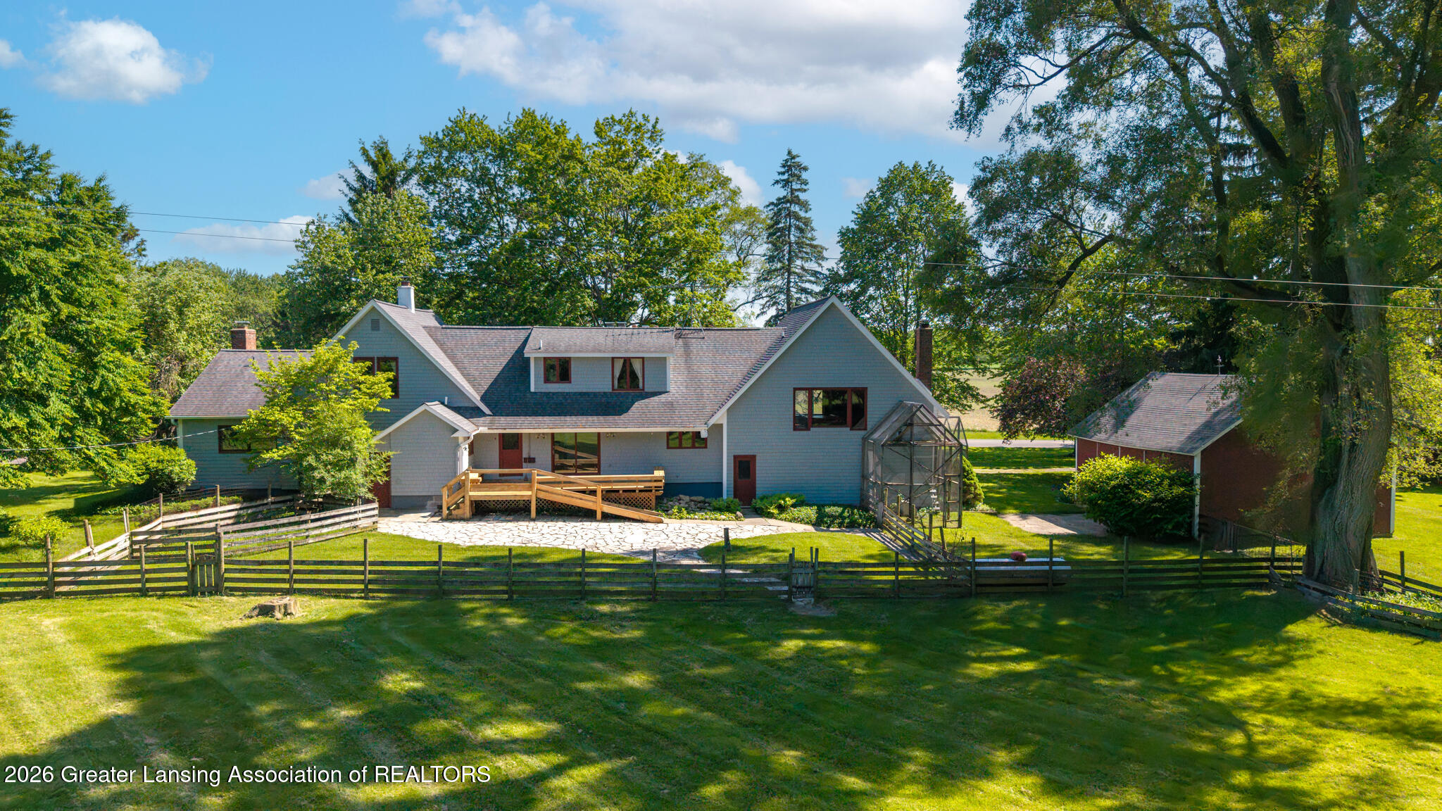 3181 Moyer Road Williamston, MI 48895 - Photo 2 of 27 Rear View of Home