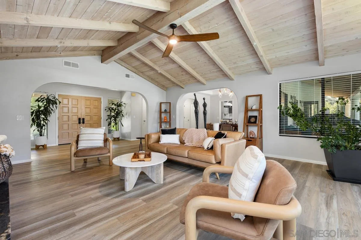 3064 Live Oak Park Road Fallbrook, CA 92028 - Photo 7 of 74 a living room with furniture and wooden floor