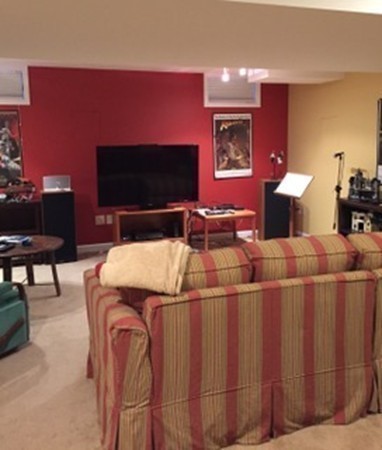124 Turkey Hill Road Northampton, MA 01062 - Photo 24 of 30 a living room with a couch and a flat screen tv