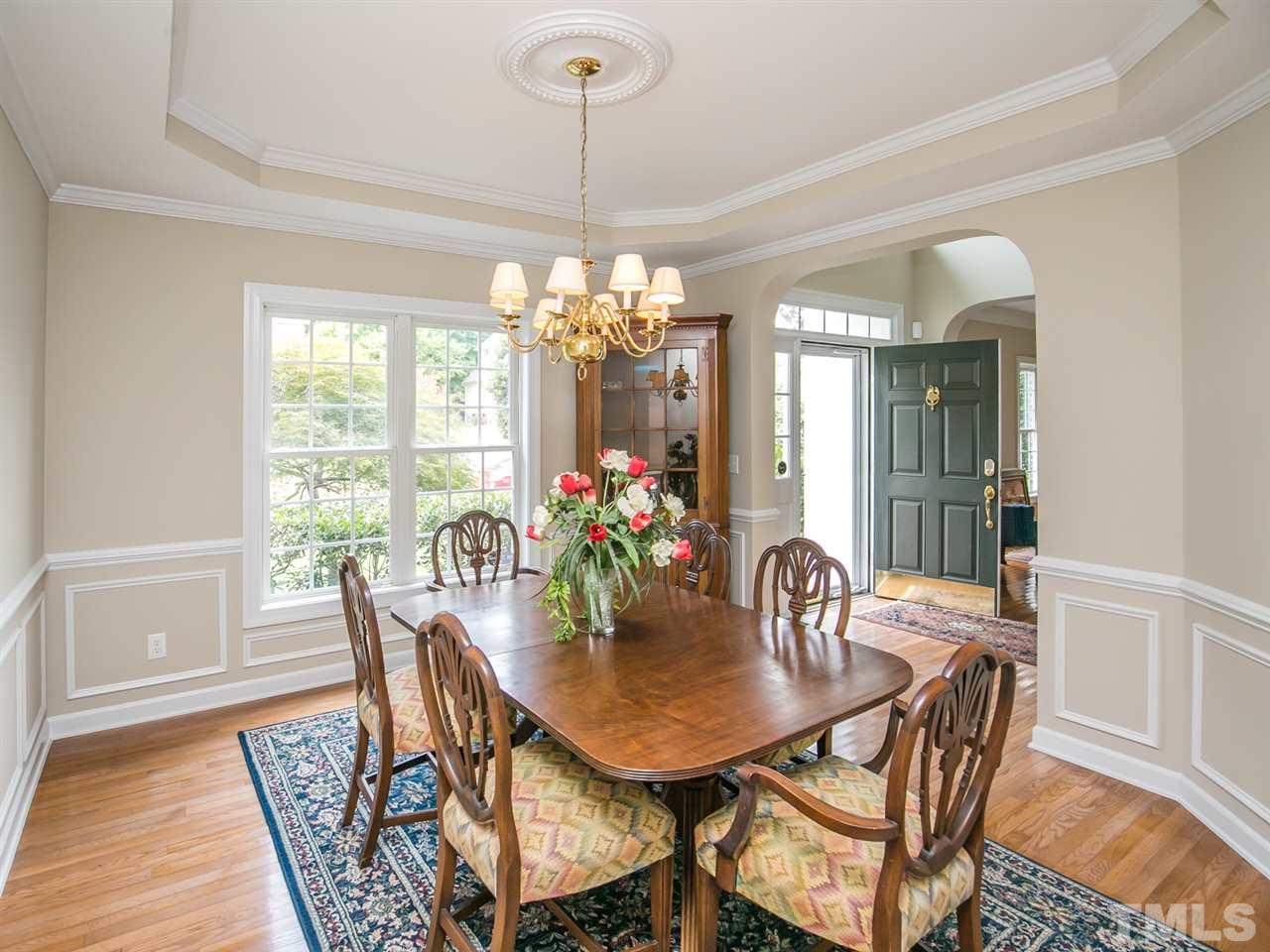 12416 Mayhurst Place Raleigh, NC 27614 - Photo 2 of 25 Exquisite Trim in the Formal Dining Room