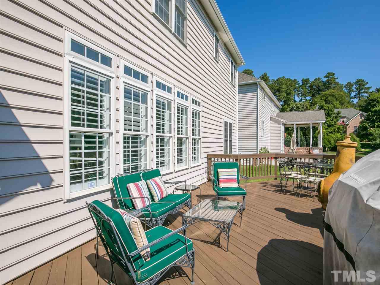 12416 Mayhurst Place Raleigh, NC 27614 - Photo 18 of 25 Huge Back Deck for Relaxing and Grilling