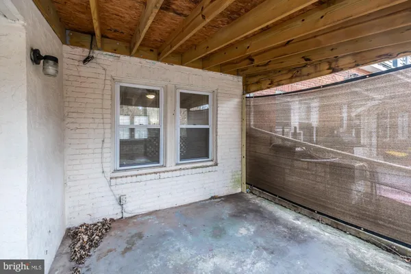 a view of a door of a house