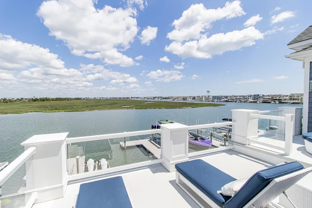 a view of a terrace with furniture