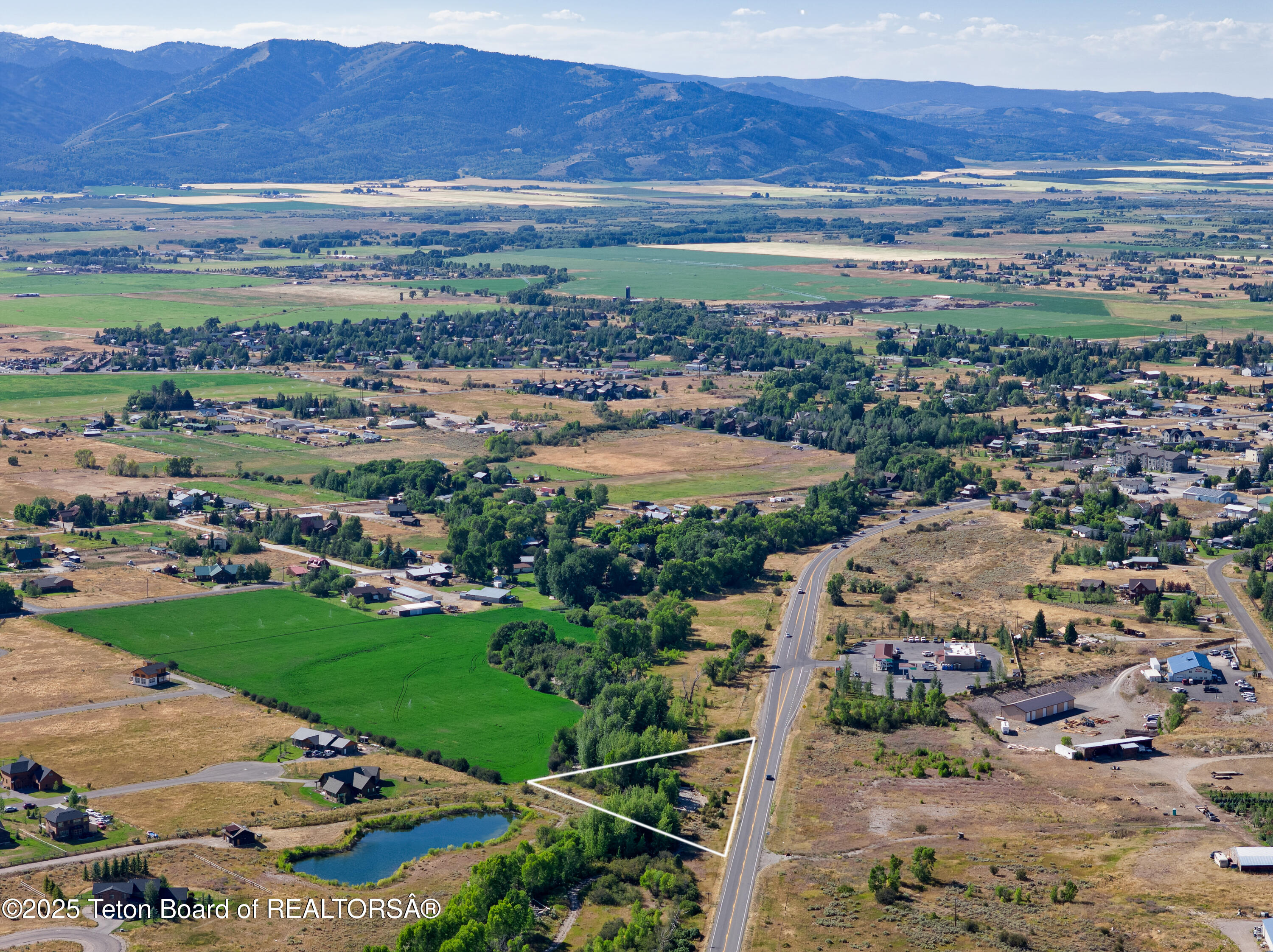 33 South Victor Id 83455 Victor, ID 83455 - Photo 8 of 29 Aerial approx lot line hwy 33 to west