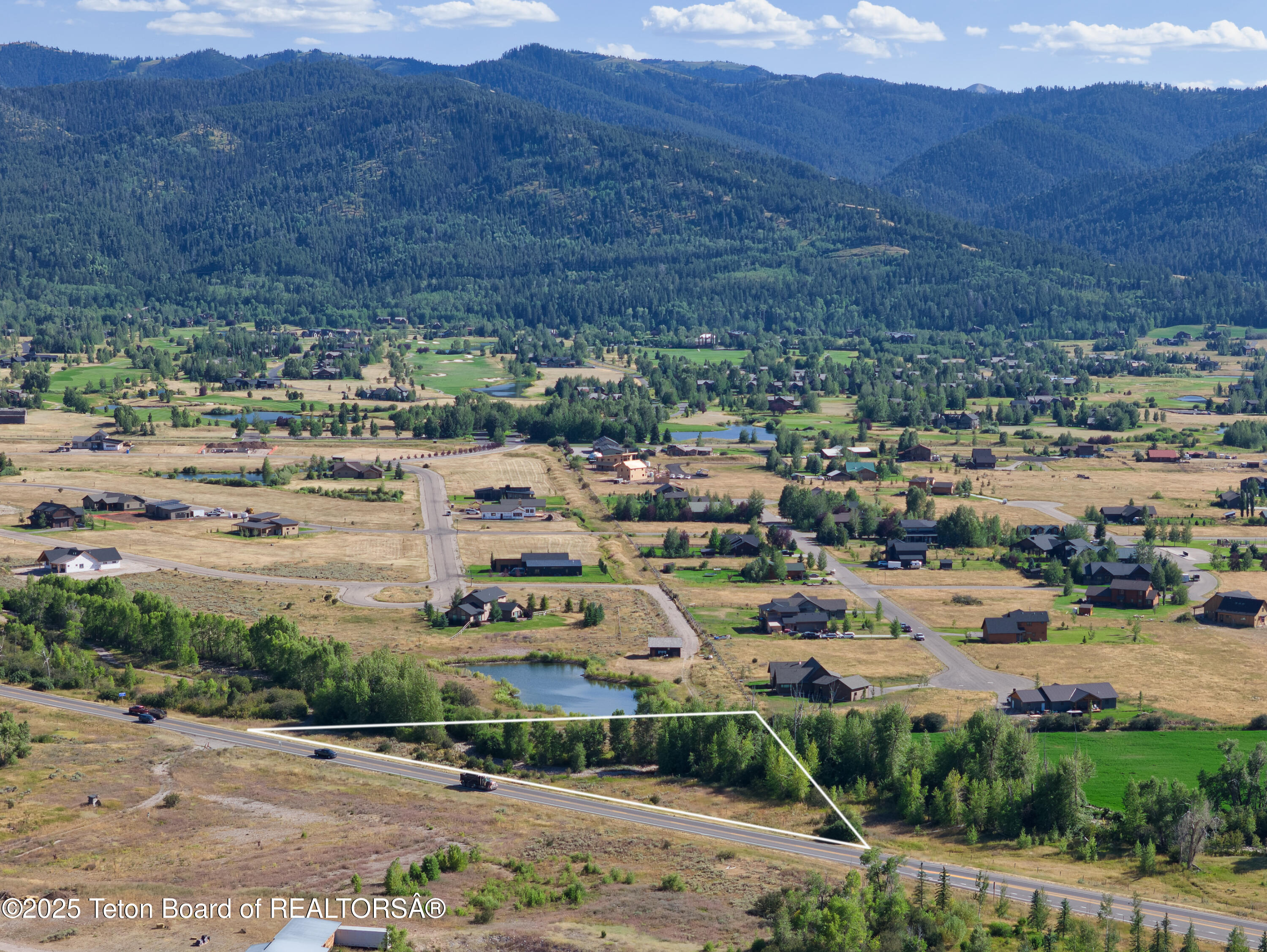 33 South Victor Id 83455 Victor, ID 83455 - Photo 10 of 29 Aerial approx lot line to south east