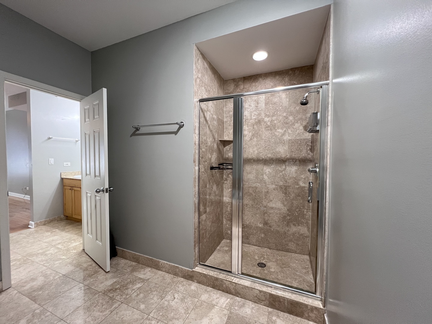 1911 South State Street, Unit 3 Chicago, IL 60616 - Photo 15 of 26 a bathroom with a glass shower door