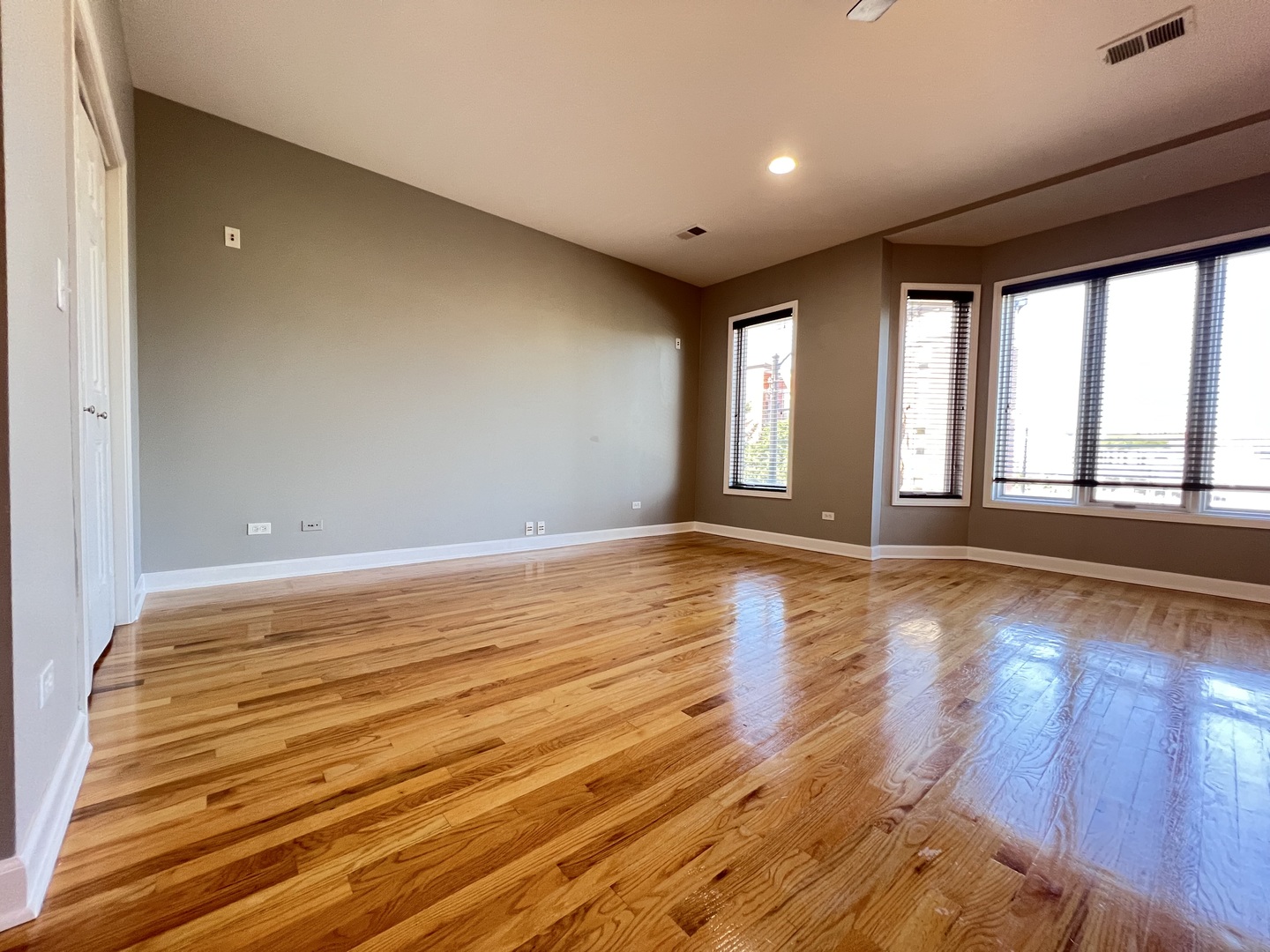 1911 South State Street, Unit 3 Chicago, IL 60616 - Photo 7 of 26 a view of an empty room with wooden floor and a window