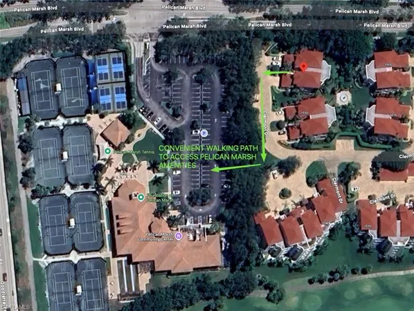 an aerial view of multiple house