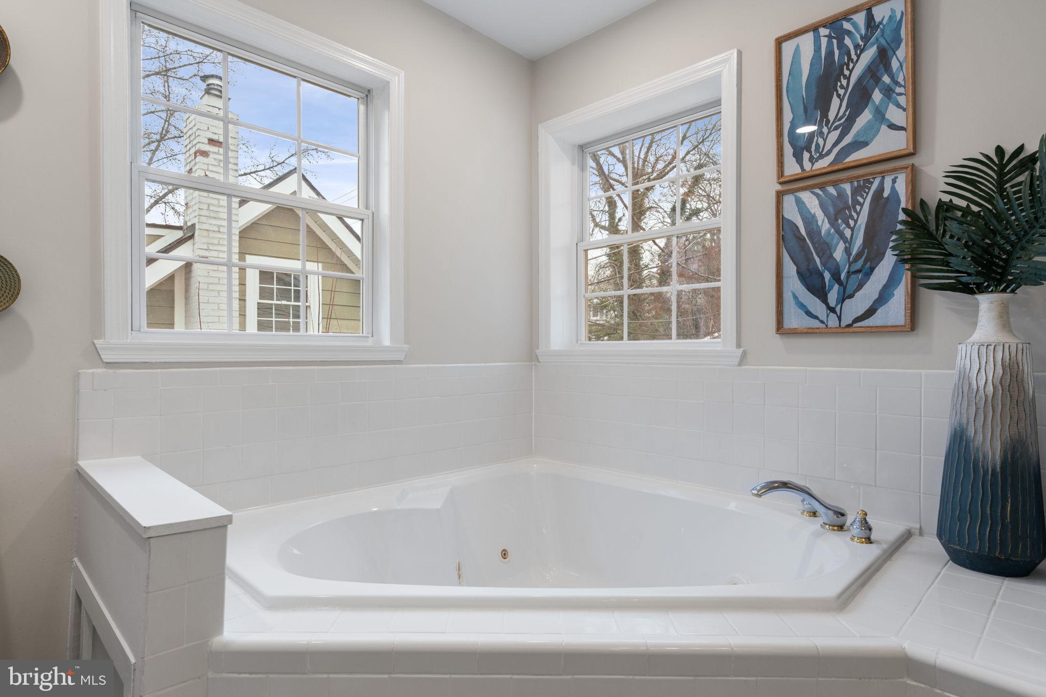 4009 Roberts Road Fairfax, VA 22032 - Photo 34 of 61 Serene corner tub with natural light.