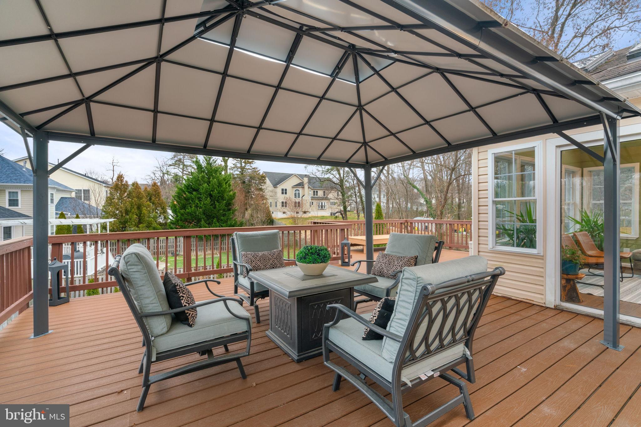 4009 Roberts Road Fairfax, VA 22032 - Photo 52 of 61 Charming outdoor retreat with shaded seating.