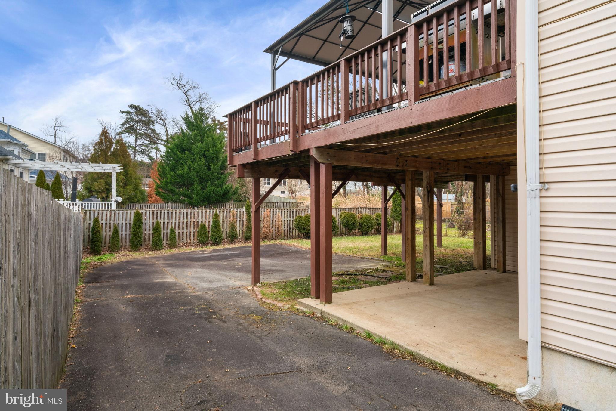 4009 Roberts Road Fairfax, VA 22032 - Photo 57 of 61 Concrete patio under deck