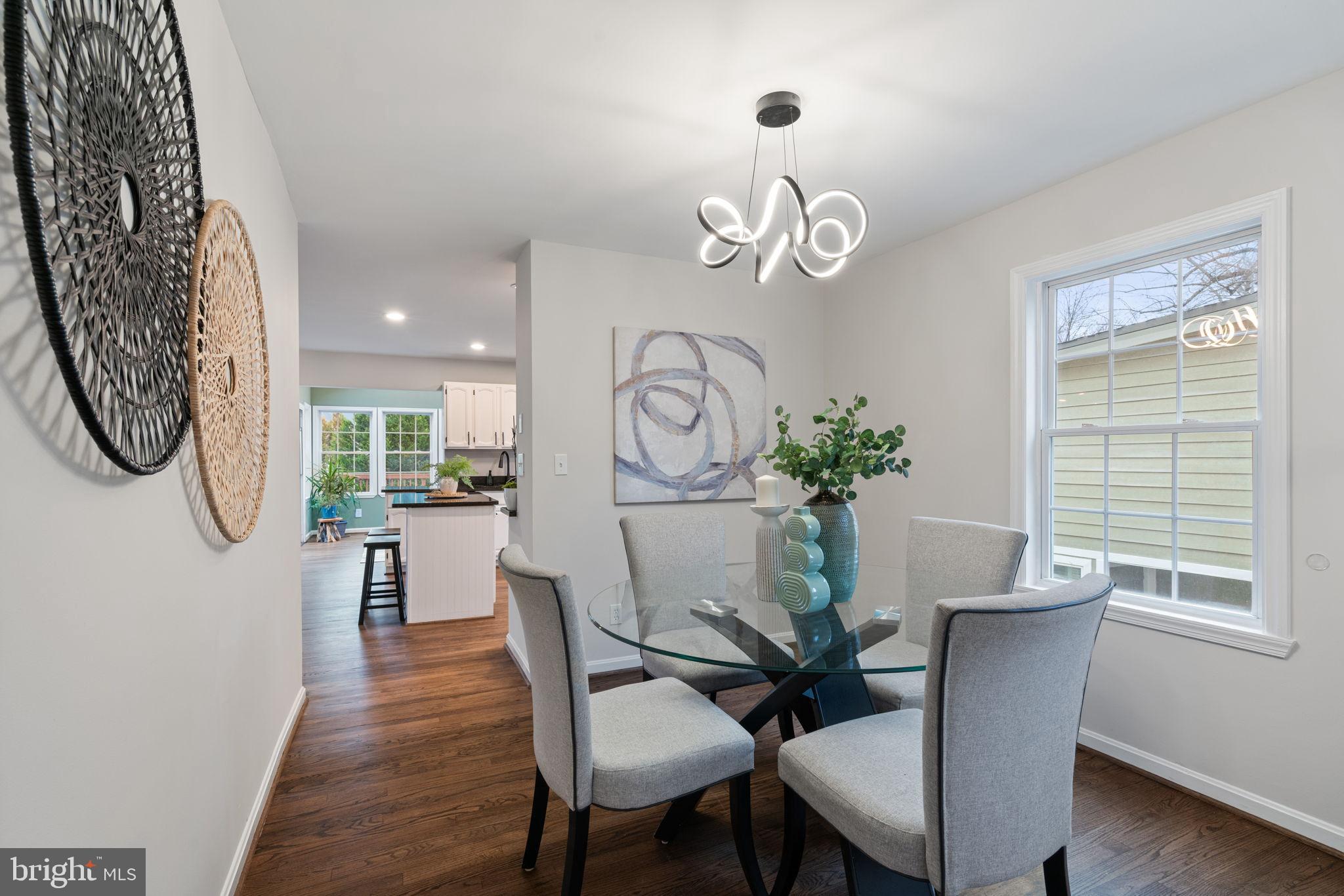 4009 Roberts Road Fairfax, VA 22032 - Photo 6 of 60 Modern dining space with stylish decor.