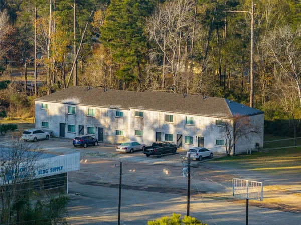 a view of a building with street view