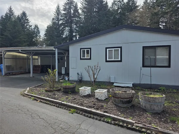 a view of a back yard of the house