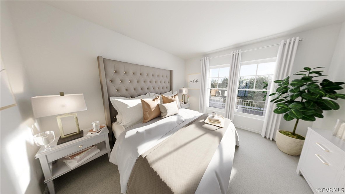 4107 Next Level Trace Midlothian, VA 23112 - Photo 14 of 39 a bed room with a bed and a potted plant