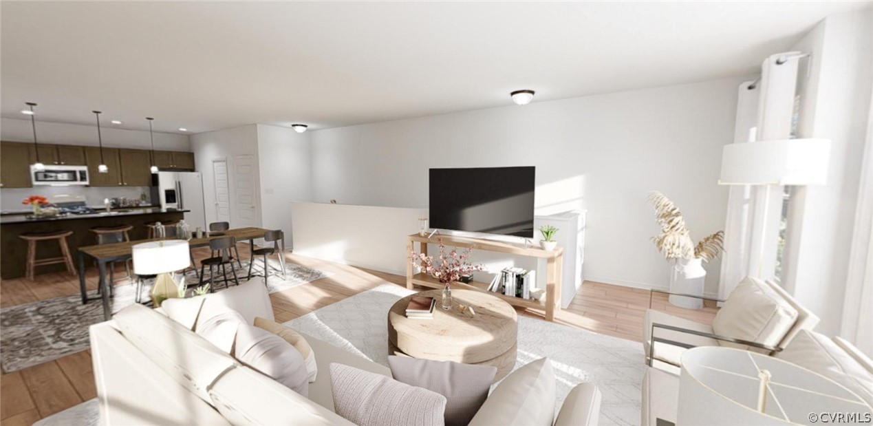 4107 Next Level Trace Midlothian, VA 23112 - Photo 7 of 39 a living room with furniture and a flat screen tv