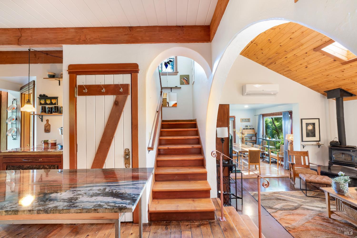 13635 Denmark Creek Road Boonville, CA 95415 - Photo 22 of 75 a view of entryway and hall with wooden floor