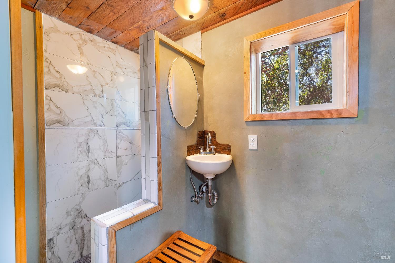 13635 Denmark Creek Road Boonville, CA 95415 - Photo 39 of 75 a bathroom with a sink a toilet and a mirror