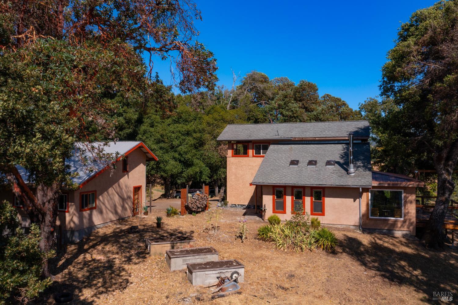 13635 Denmark Creek Road Boonville, CA 95415 - Photo 43 of 75 front view of a house with a yard