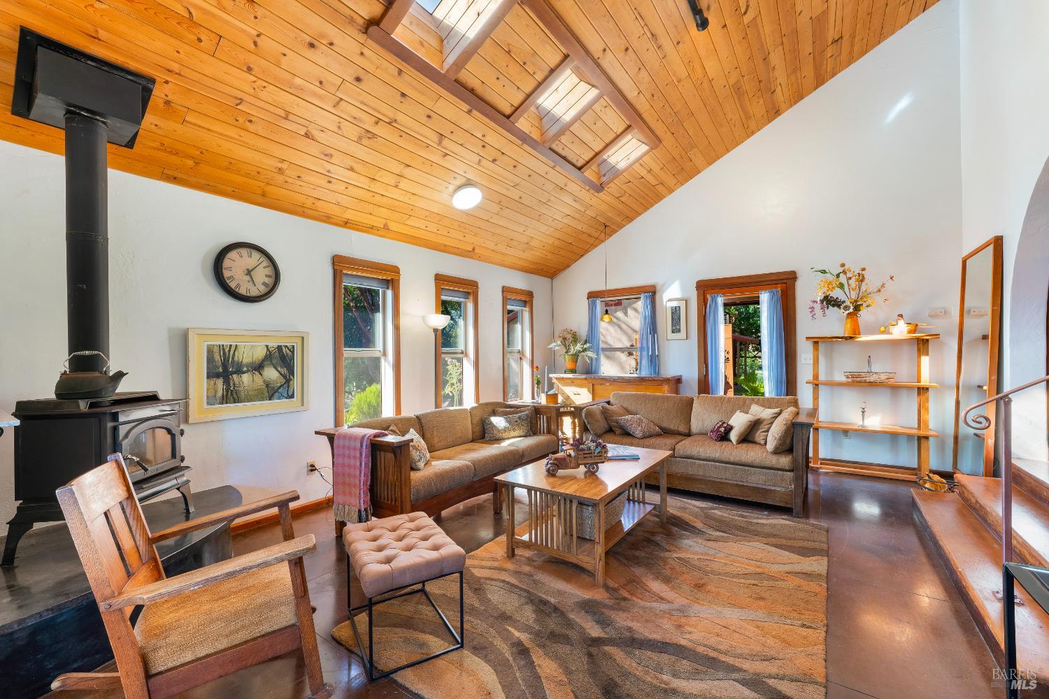 13635 Denmark Creek Road Boonville, CA 95415 - Photo 8 of 75 a living room with furniture and wooden floor
