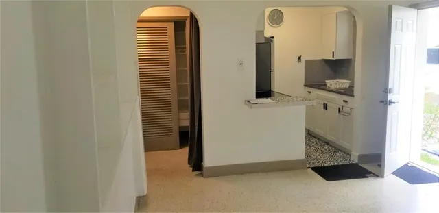 a view of a closet area