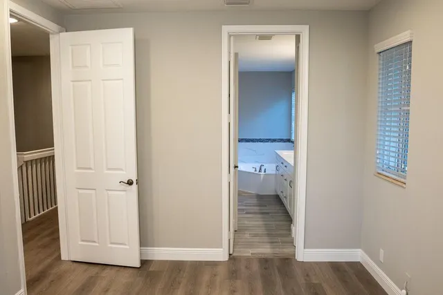 wooden floor in a gallery