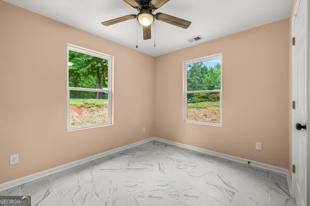 a view of an empty room