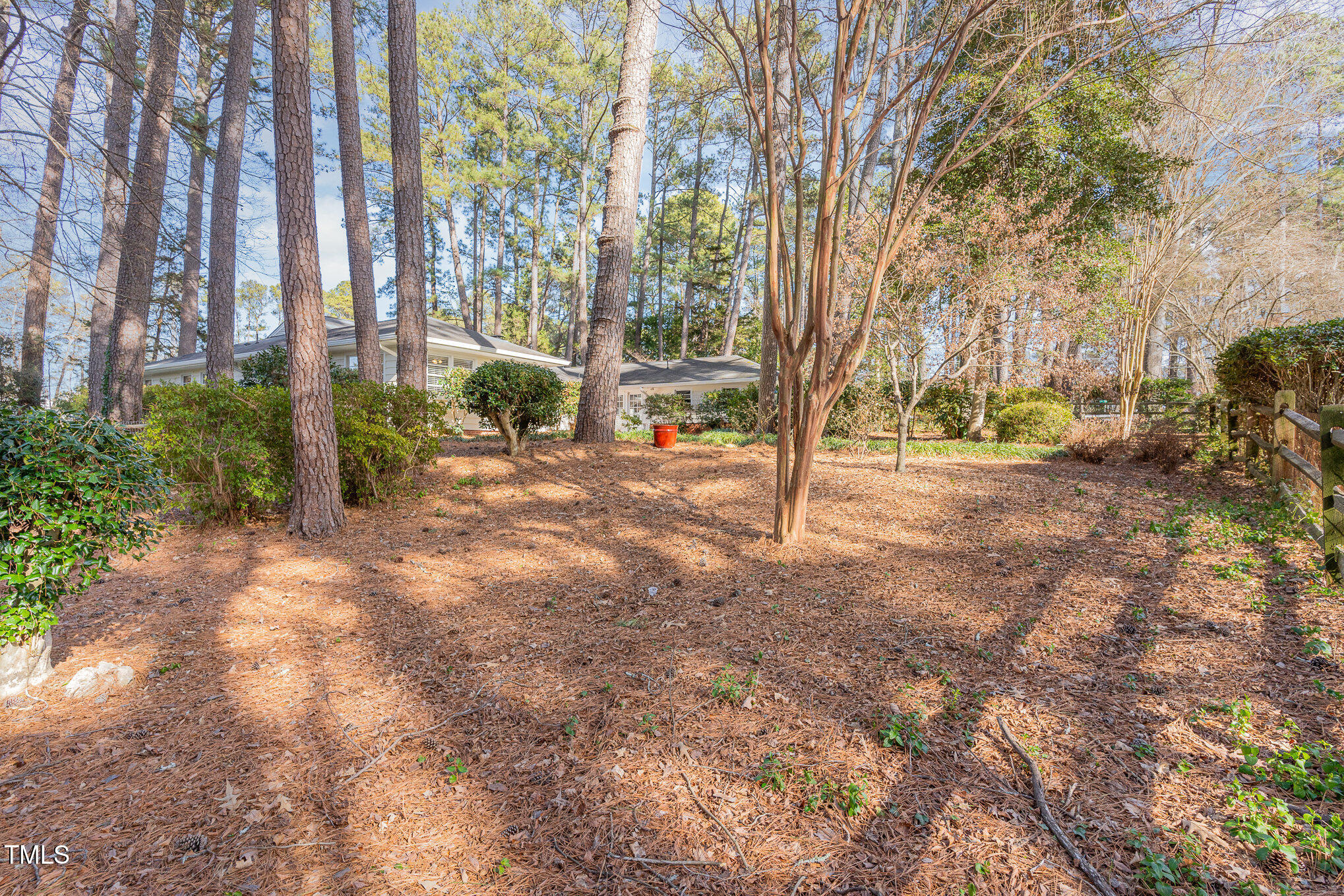 2801 Chelsea Circle Durham, NC 27707 - Photo 33 of 41 a view of a house with backyard and trees