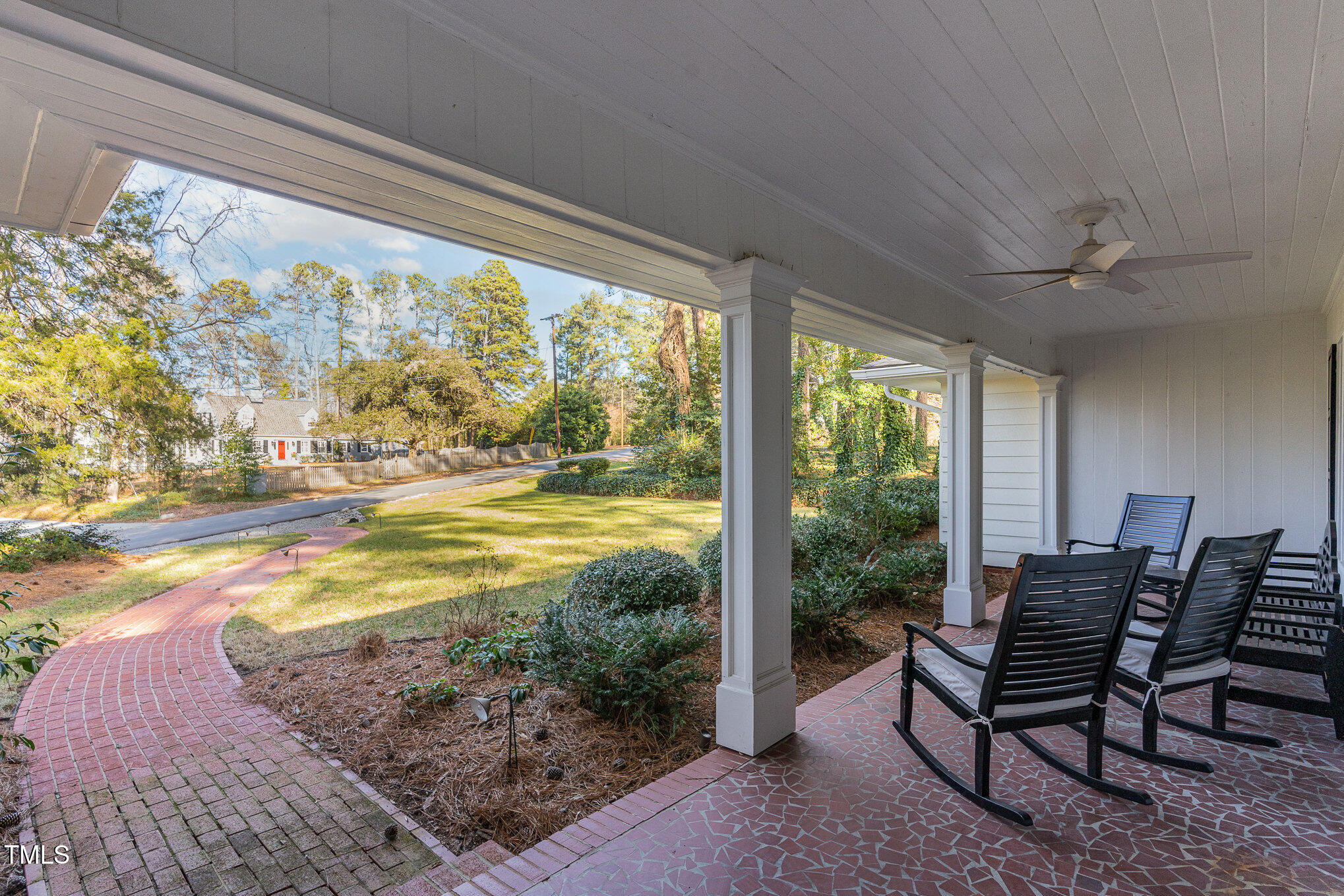 2801 Chelsea Circle Durham, NC 27707 - Photo 5 of 41 a view of a porch with furniture and backyard