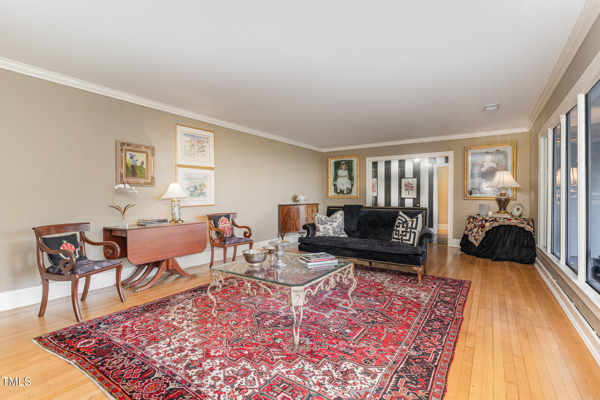 2801 Chelsea Circle Durham, NC 27707 - Photo 7 of 41 a living room with furniture rug and a rug