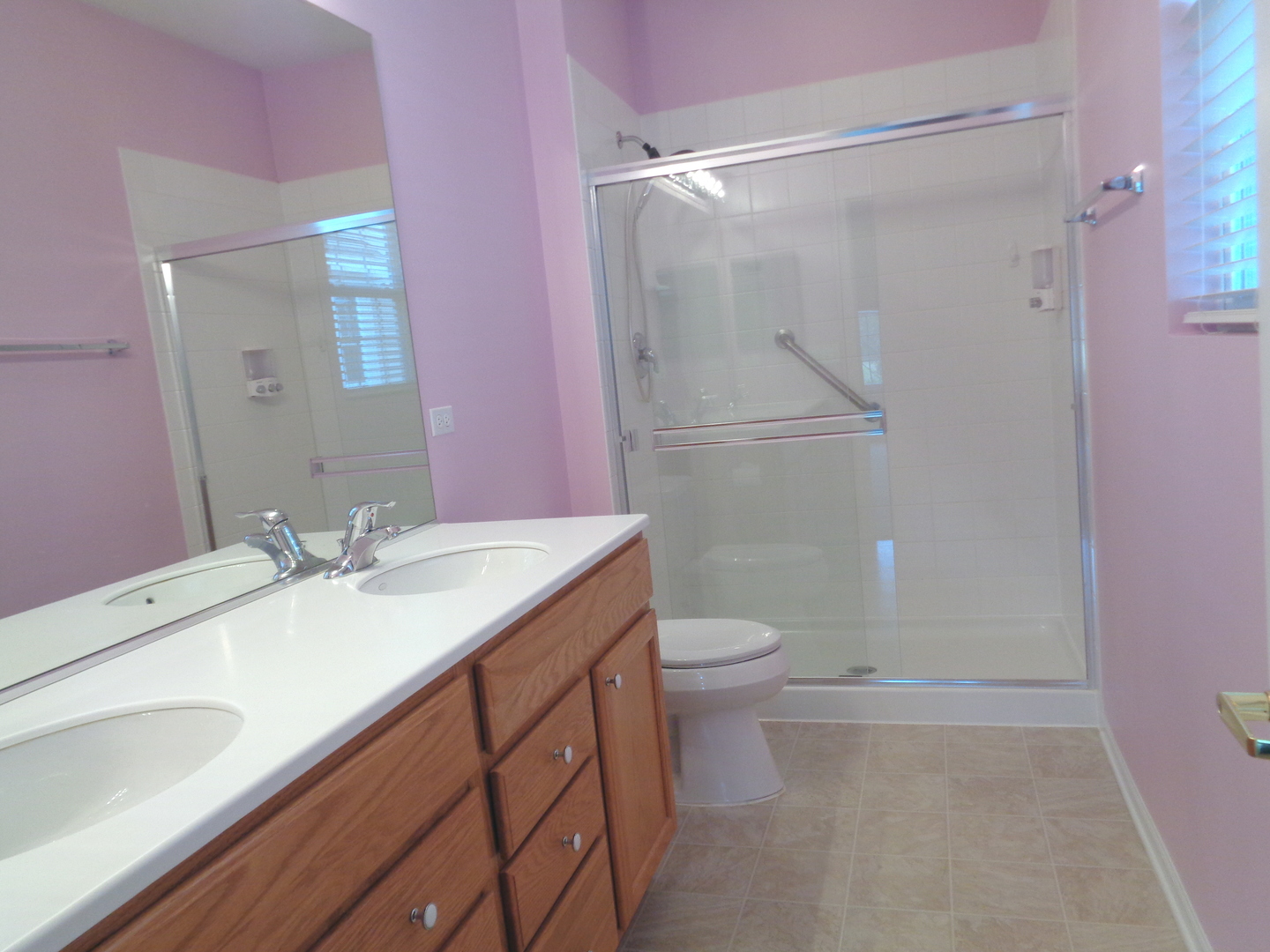 2511 Rolling Ridge Elgin, IL 60124 - Photo 11 of 18 a bathroom with a sink a toilet a shower and a mirror