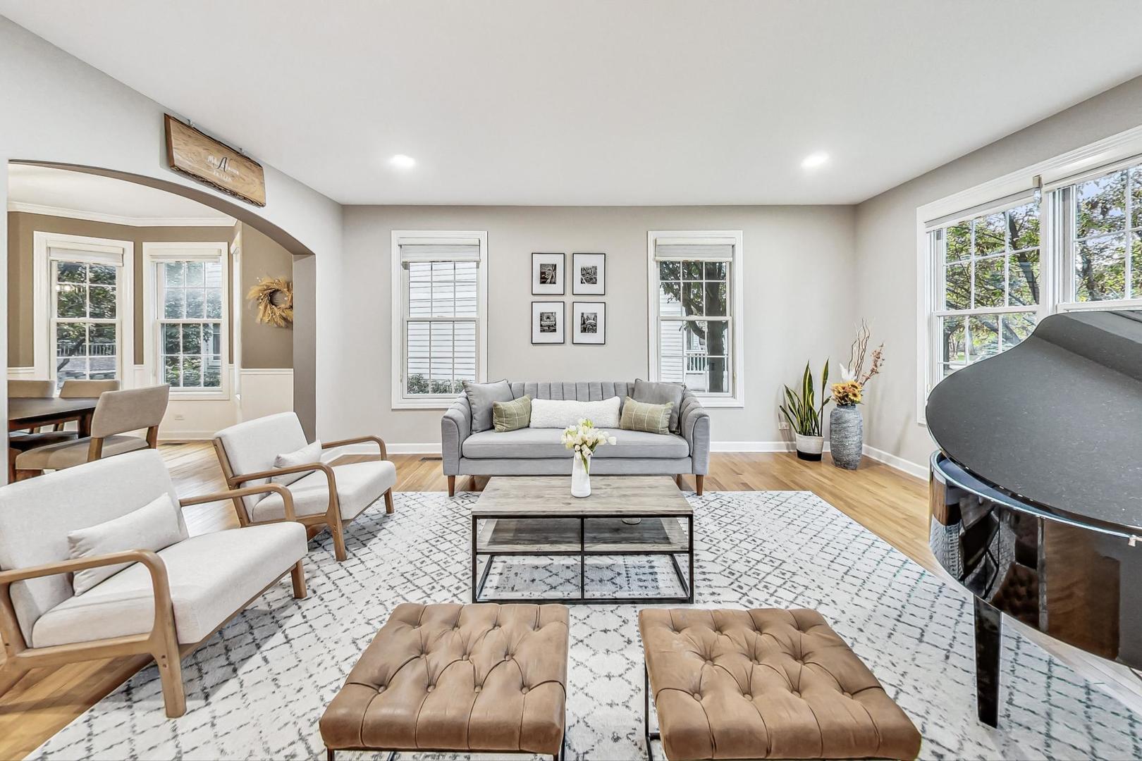 2680 Summit Drive Glenview, IL 60025 - Photo 6 of 70 a living room with furniture fireplace and a window