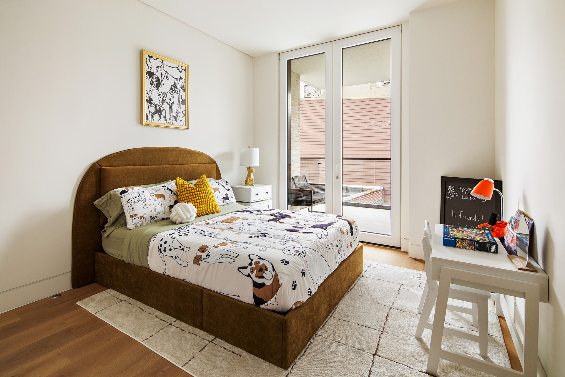 1110 Manhattan Avenue, Unit PH Brooklyn, NY 11222 - Photo 8 of 16 a bedroom with a bed and a window