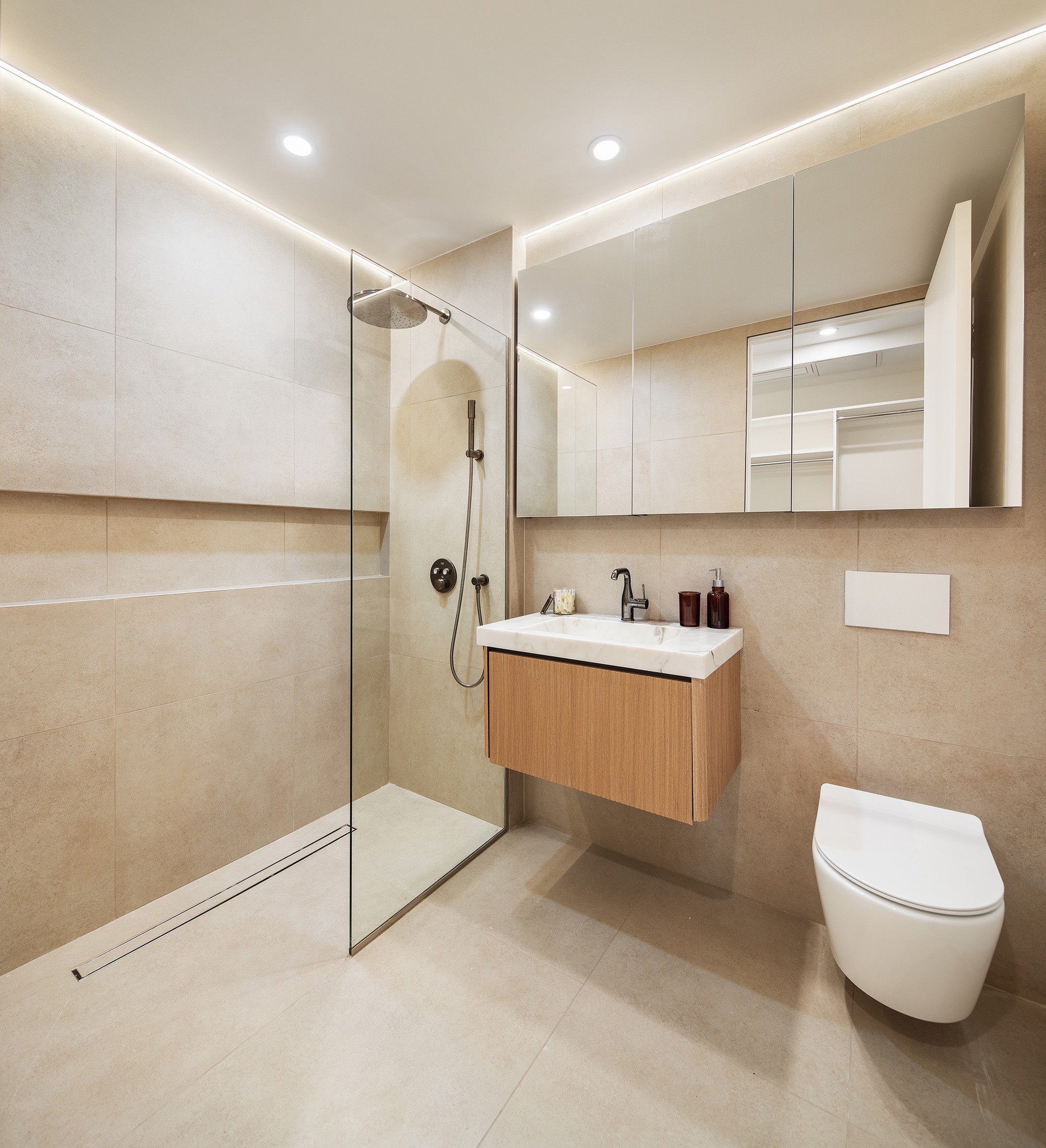 1110 Manhattan Avenue, Unit PH Brooklyn, NY 11222 - Photo 9 of 16 a bathroom with a tub a toilet and a sink