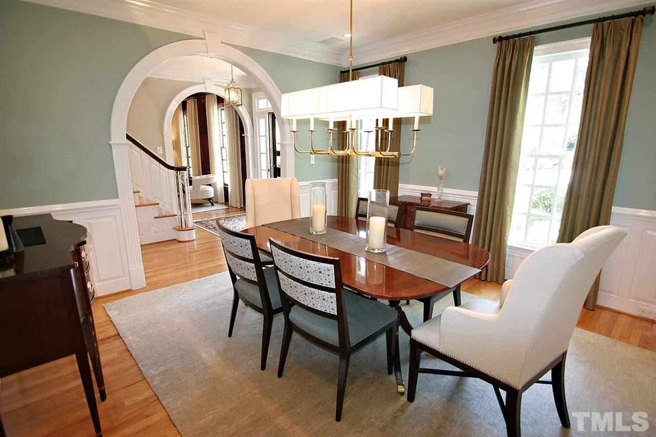 601 Chalfant Court Raleigh, NC 27607 - Photo 9 of 24 a view of a dining room with furniture window and outside view