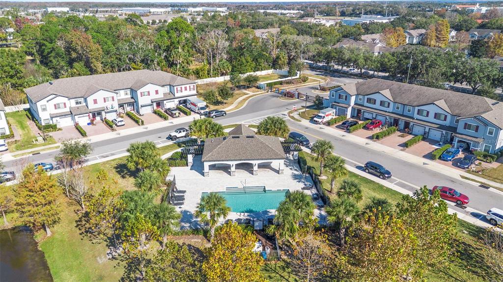 3937 Ceremony Cove Sanford, FL 32771 - Photo 46 of 51 an aerial view of a house with a garden
