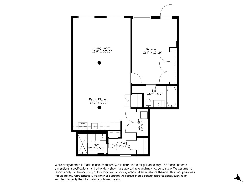 124 West 24th Street, Unit 2B Manhattan, NY 10011 - Photo 7 of 7 a picture of a floor plan