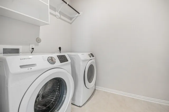 a view of a porch with wooden floor