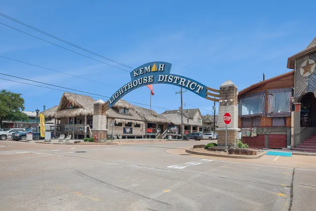 a view of a building with sitting area