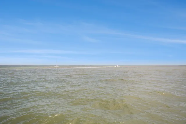 an aerial view of a house with a garden and houses
