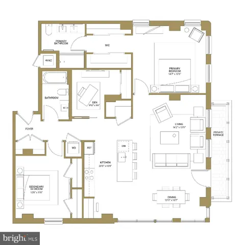 $7,450 | 950 3rd Street Northwest, Unit PH1206, Washington, DC 20001