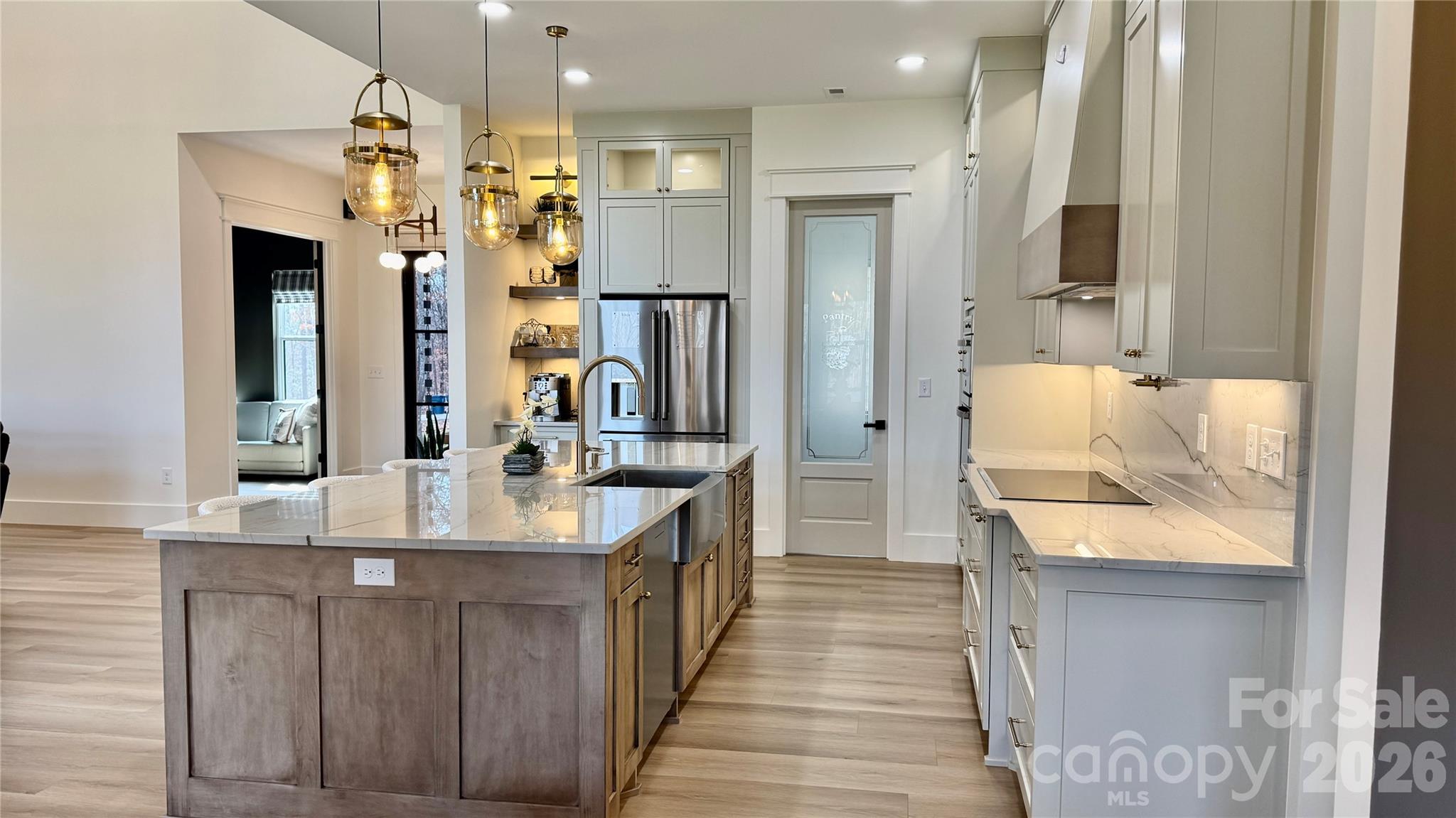 1360 Sain Road Hickory, NC 28602 - Photo 15 of 47 a kitchen with stainless steel appliances granite countertop a refrigerator and a sink