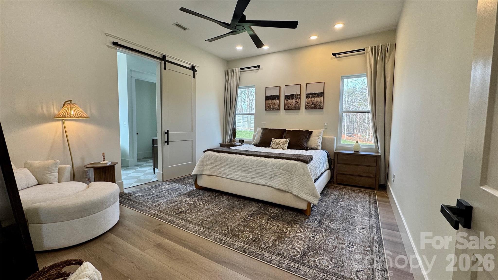 1360 Sain Road Hickory, NC 28602 - Photo 18 of 47 a bedroom with a bed and a couch