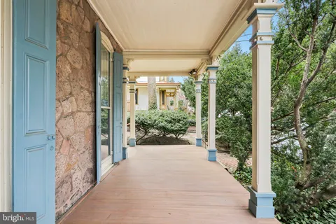 a view of a entryway door front of house